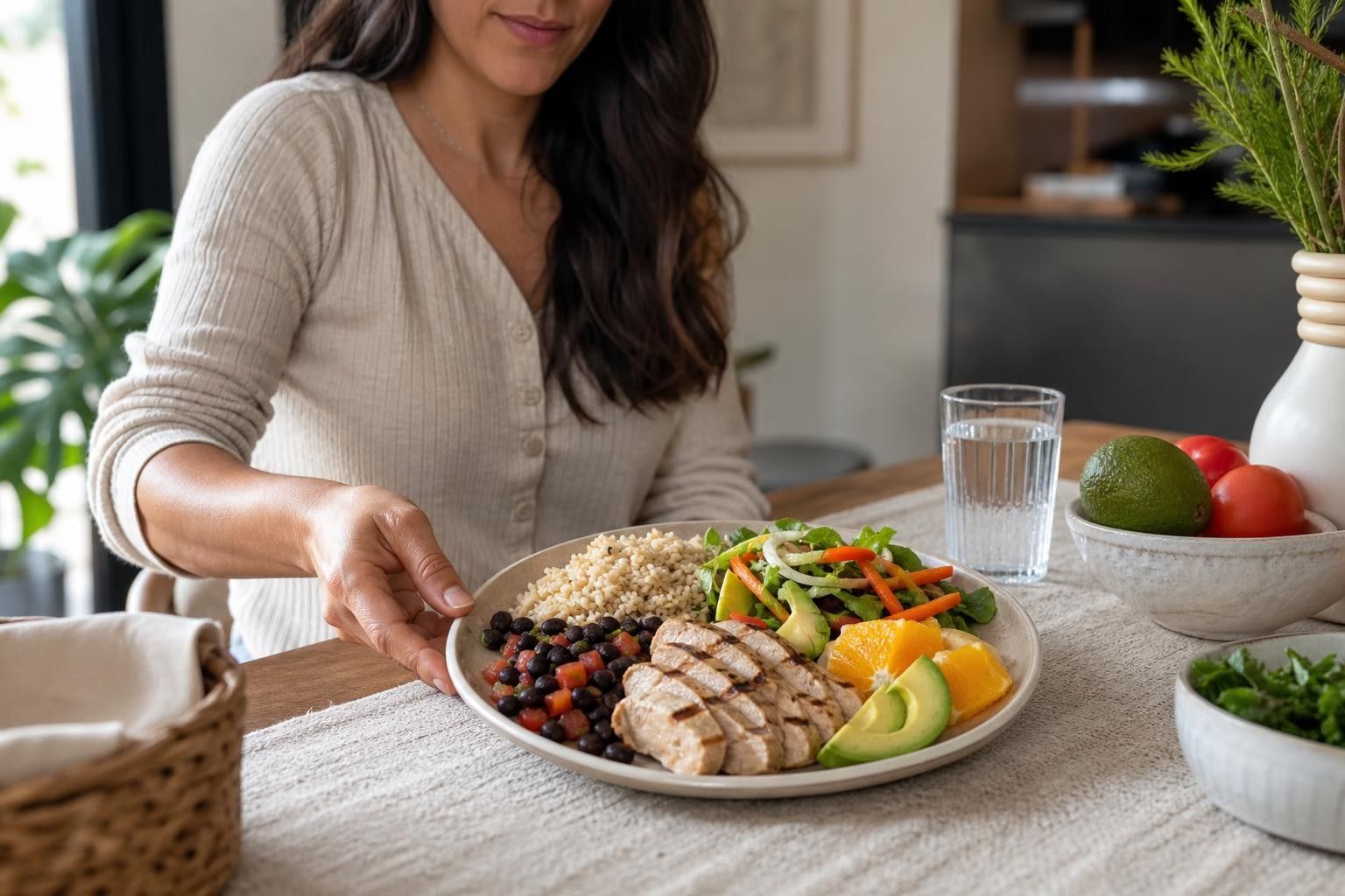 Cómo armar un plato saludable y equilibrado en tu comida
