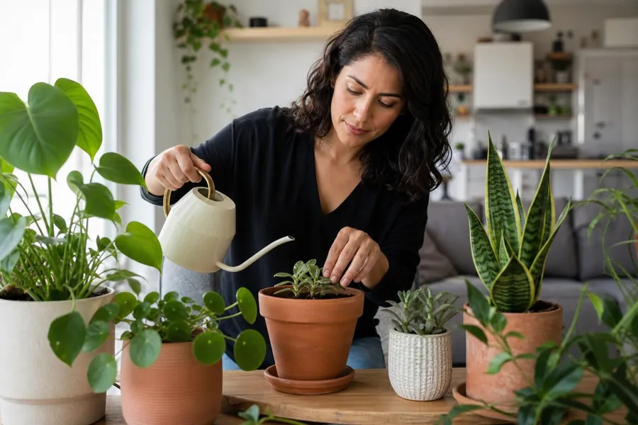 Cómo regar tus plantas en maceta sin ahogarlas ni secarlas