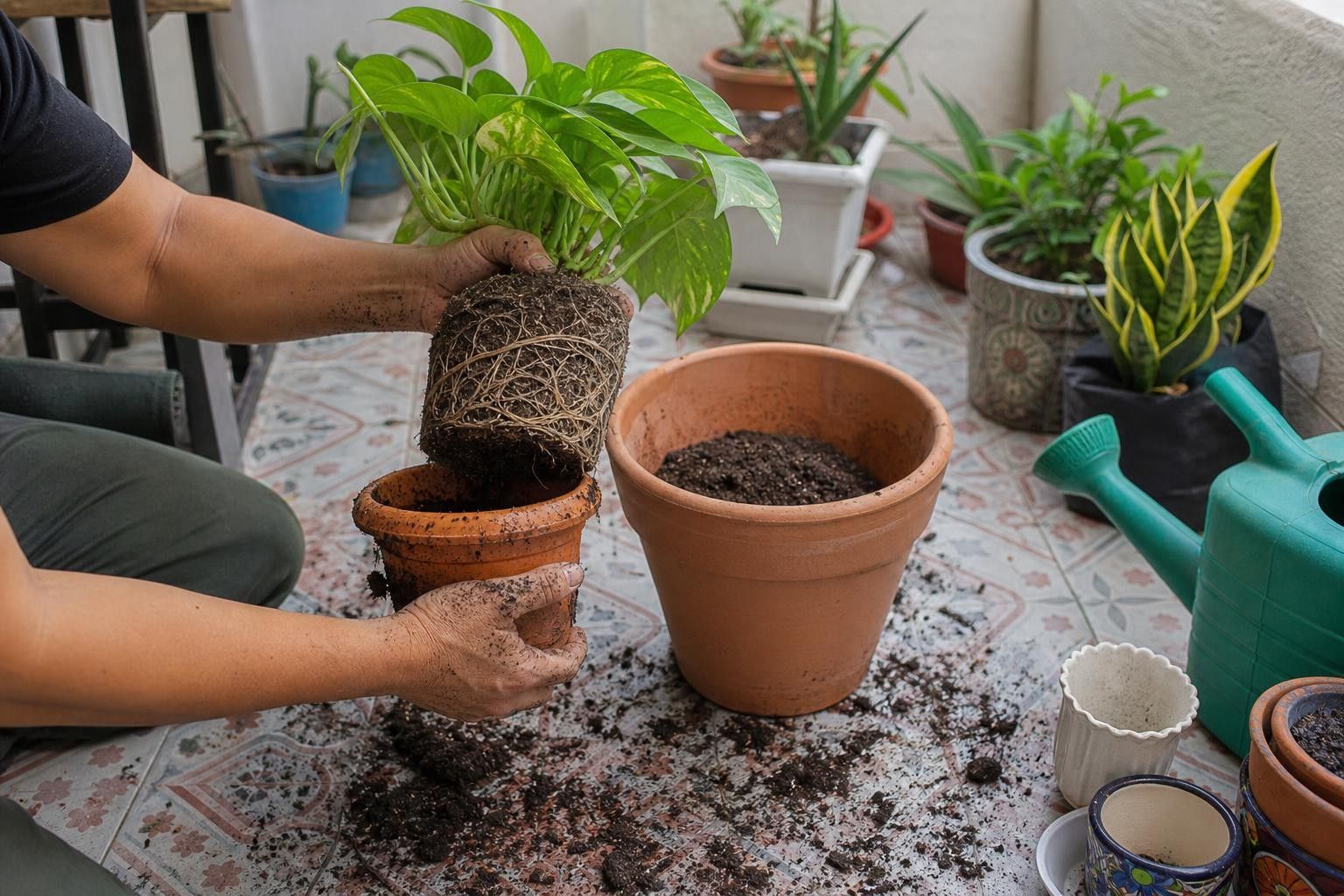 El momento ideal para trasplantar tus plantas de maceta