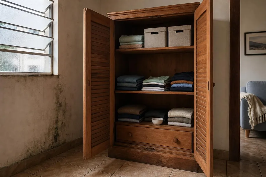 Cheiro de mofo no guarda-roupa? Saiba o que fazer