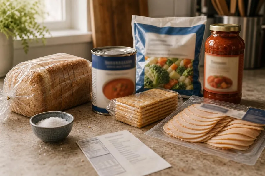Hidden sources of sodium in everyday packaged foods