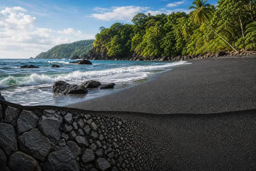 La razón de la arena negra en las playas de Costa Rica