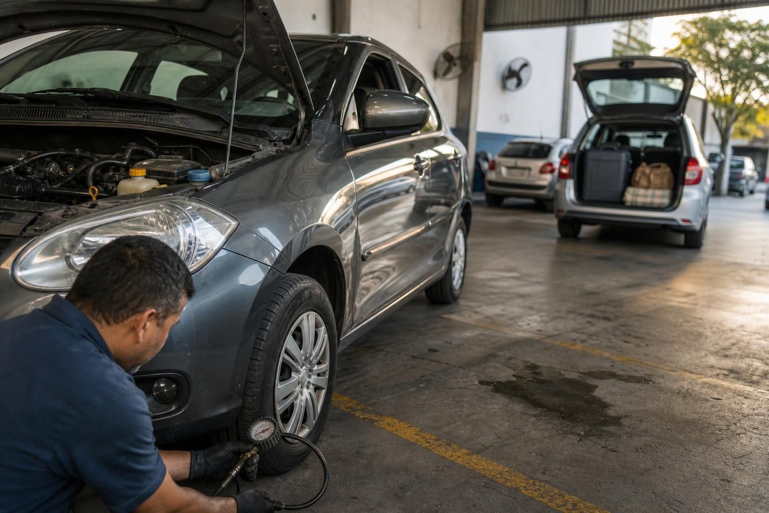 Pneus, freios e bateria são o básico antes de viajar de carro