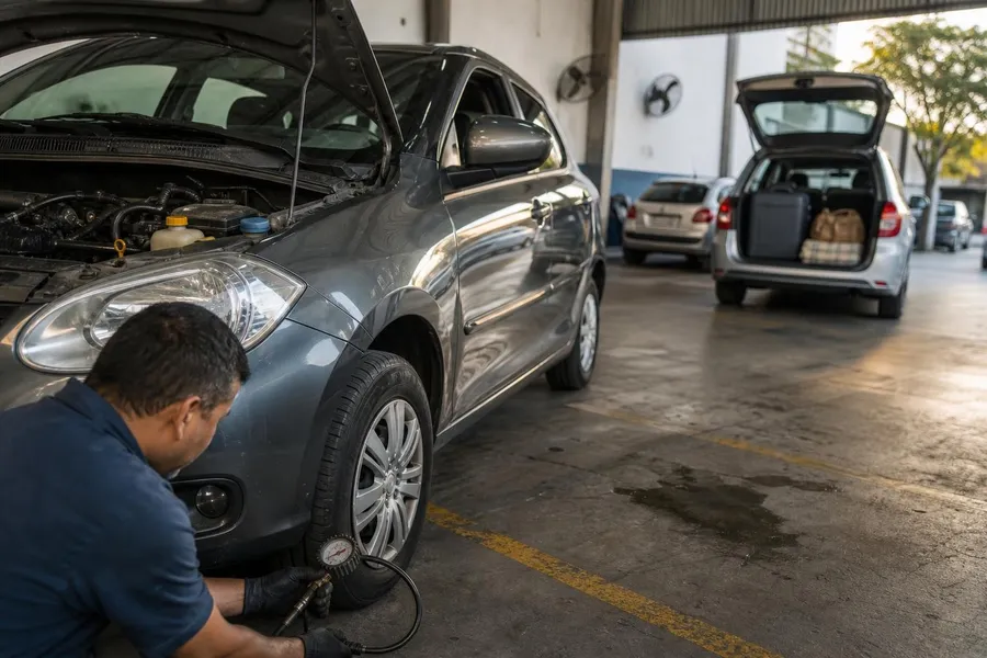 Pneus, freios e bateria são o básico antes de viajar de carro
